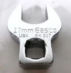 Easco Tools Crowfoot Wrench, Chrome, 3/8 In Dr, 17mm *made Usa*. Fixed Price $32.00.
