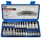 Sunhzmckp 32 Piece Allen Socket Set, 1/4", 3/8", & 1/2" Drives Hex Bit Socket.... Fixed Price $40.17.