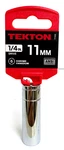 11mm X 1/4" Drive 6 Point Deep Socket Chrome Vanadium Steel Tekton. Fixed Price $12.25.