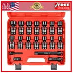 Wett 18pc 1/2" Drive Shallow Impact Universal Joint Swivel Socket Set 10-24mm. Fixed Price $68.86.