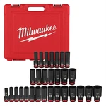 Milwaukee Tool 29pc Shockwave Impact Duty 1/2" Drive Sae & Metric Deep 6 Point. Fixed Price $190.31.
