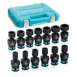 Duratech 1/2" Drive Impact Swivel Socket Set 13-piece Shallow Wobble Metric Cr-m. Fixed Price $92.50.
