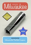 Milwaukee 45-34-0013 3/8" Drive 13mm Metric 6-point Deep Socket 13 Mm. Fixed Price $11.67.