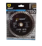 Graff 20150 Diamond Saw Blade 6 X 25/64 For Concrete And Stone. Fixed Price $19.07.