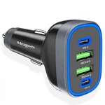 Usb C Car Charger, Meagoes 4 Ports 90w Super Fast Charging, Dual 45w Usbc & Q.... Fixed Price $25.28.
