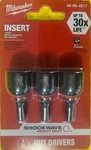 Milwaukee 49-66-4517 Shockwave 1/2" Insert Nut Driver Magnetic (3-pack). Fixed Price $6.00.