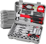 52pc Home Garage Mechanics Diy Tool Kit Set. Metric Sockets, Ratchet Wrench, Scr. Fixed Price $59.99.