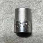 Proto 5212s Socket Steel Chrome 3/8 In 8 Point Drive Usa. Fixed Price $3.50.