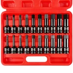 Wett 1/2" Drive Master Impact Hex Driver Socket Set (20pcs), Black. Fixed Price $57.11.