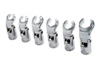 4lifetimelines 3/8" Drive Crow's Feet Adjustable Flare Nut Sockets, 6 Piece M.... Fixed Price $53.94.