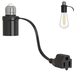 Aaeytby 3-in-1 E26 Light Socket Outlet Adapter Plug, Converts To 3-prong. Fixed Price $28.99.