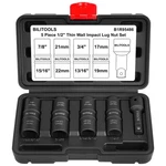 Bilitools Lug Nut Socket Set, 1/2 Inch Drive Non-marring Impact Flip Set. Fixed Price $49.71.