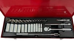 Proto Professional 32 Pcs 1/2" Dr. Metric Shallow/deep Socket Set, Made In Usa. Fixed Price $750.00.