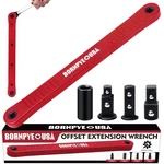 Bornpye Offset Extension Wrench Set, Impact Ready Socket Extender Red. Fixed Price $33.96.