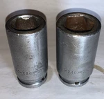 Vintage Armstrong Sockets 3/4 Drive 1-1/8 21-236 & 1-1/4 21-240 Both 6 Pt. Fixed Price $38.40.
