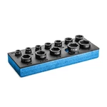 Capri Tools 3/8 In. Drive Stubby Impact Socket Set, Sae, 5/16" To 1", 12-piece. Fixed Price $39.99.