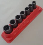 Snap-on 7-piece 3/8" Drive 6pt Point Sae Semi-deep Impact Socket Set 3/8 To 3/4". Fixed Price $104.00.
