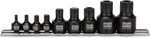 9pcs Low Profile Impact Triple Square Bit Socket Set, Cr-mo, 1/4", 3/8" And 1/2". Fixed Price $20.43.