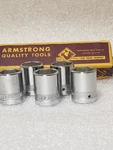 Armstrong Armaloy F-622 3/8"-drive 6-pt Socket 11/16" Box Of 5 Made In Usa. Fixed Price $145.99.