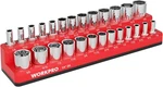 Workpro Magnetic Socket Organizer, 1/4-inch Sae 1 Piece-1/4" Dr, Sae, Red. Fixed Price $22.04.