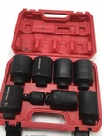 Sedy 8 Pc 1/2" Drive Impact Socket Set With Case, Open Box. Fixed Price $25.49.