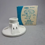 Leviton Lampholder 9716-c W/ Outlet Glazed Porcelain White Pull Chain. Fixed Price $14.87.
