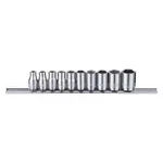 Westward 53pn25 1/4" Drive Socket Set Sae 10 Pieces 5/32 In To 1/2 , Chrome,. Fixed Price $11.69.