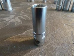 -new- Vintage Williams 7/16" 12 Pt Sae Deep Chrome Socket 3/8" Drive Bd-1214 Usa. Fixed Price $7.99.