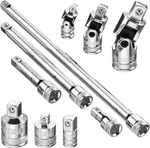 Ares 10-piece Socket Accessory Set 1/4 3/8 1/2 Drive Extensions Adapters Joints. Fixed Price $38.52.