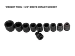 Wright Tool 3/4 Drive Impact Socket: 1-3/8 , 1-3/16 1-3/4 1-5/16 1-3/16". Fixed Price $180.00.