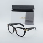 Dior Cdioro S1f 10bb Shiny Black/clear Blue Block Lens 54mm Eyeglasses New Au.... Fixed Price $217.26.