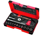 Vessel Hrw2004m-sw Wood Handle Swivel Socket Wrench Set 21pcs 1/4" Drive Ratchet. Fixed Price $126.42.
