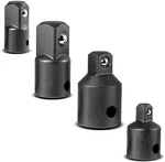 Carbyne 4 Piece Impact Adapter And Reducer Set, Chrome Vanadium Steel. Fixed Price $8.98.