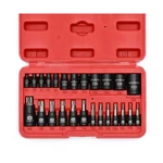 Mixpower 25 Piece Torx Bit And Socket Set, 13 Star Bits (t8- T6... Fast Usa Ship. Fixed Price $29.98.