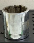 Vintage Armstrong No. 13-168 Socket (2 1/8 Twelve Point By 3/4 Drive). Fixed Price $9.78.
