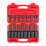 Tekton 1/2 Inch Drive Deep 6-point Impact Socket Set With Case, 23-piece (10-.... Fixed Price $185.20.