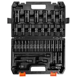 Boen 35-pc 1/2" Dr Deep Impact Socket Set - Sae 3/8"-1-1/4" & Metric 8-24mm. Fixed Price $113.98.