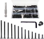 Binifimux 114pcs Black M6 Hex Drive Socket Cap Bolts Assortment Kit, Allen Head. Fixed Price $22.32.