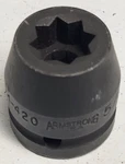 Armstrong 3/4" Drive 5/8" Socket 8pt 21-420 Listing A. Fixed Price $8.00.