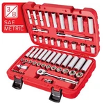 3/8" Drive 6 Point Socket & Ratchet Set 55 Piece Sae Metric. Includes Metric. Fixed Price $134.40.