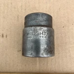 Wright Tool S-344 3/4" Drive 1-3/8" 12 Point Standard Socket Usa. Fixed Price $13.00.