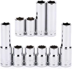 Mixpower 10pcs 1/4"& 3/8" Drive 10mm Deep&shallow Socket, Cr-v, Metric,. Fixed Price $13.27.