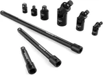 Workpro 9 Pc Socket Set, Incl 3/8" Impact Drive Ext Bar Set 1/4", 3/8, 1/2" New. Fixed Price $20.00.