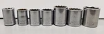Craftsman Socket Lot 3/8" Drive 3/8"-3/4" Various Series 7 Pieces Usa. Fixed Price $21.50.
