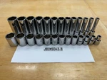 Snap-on Tools New 26pc 1/2" Drive Sae 6pt Shallow & Deep Chrome Fdx Socket Set. Fixed Price $649.95.