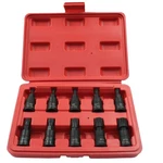 Harskiyer Triple Square Spline Bit Socket Set, 10pc M4-m16, 3/8" Drive, Cr-mo.... Fixed Price $21.33.