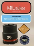 Milwaukee 49-66-6364 26mm Shockwave Impact Duty 3/4 In. Drive Standard 26 Mm. Fixed Price $21.99.