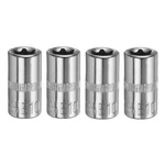 4pcs E-torx Socket 1/4" Drive E10 External Torx Deep 1" Star Sockets. Fixed Price $10.09.