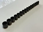 Nos Armstrong Tools Usa 46-891 16pc 3/8 Dr. 7-22mm Impact Socket Set, Easy Read. Fixed Price $259.99.