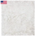 Safavieh Ocean Shag Collection Runner Rug - 23 X 12 Ivory Handmade Solid. Fixed Price $176.38.